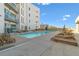 Relaxing pool area with sun loungers, offering a perfect outdoor retreat for residents at 1100 Howell Mill Nw Rd # 613, Atlanta, GA 30318