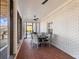 Enclosed patio is perfect for dining or relaxing outdoors, protected from the elements at 6041 Blackberry Ln, Buford, GA 30518