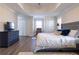 Bright bedroom with a vaulted ceiling, hardwood floors, and ample closet space at 7445 Talbot Colony, Atlanta, GA 30328