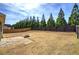 Large, grassy backyard with privacy fence and fire pit, great for entertaining at 27 Spring Folly Nw, Cartersville, GA 30121