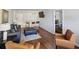 A combined living and dining area featuring an open floor plan with hardwood floors at 215 Piedmont Ne Ave # 2109, Atlanta, GA 30308