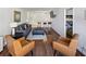 An open floor plan offering a seamless transition from the living area to the dining space at 215 Piedmont Ne Ave # 2109, Atlanta, GA 30308