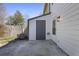 An outdoor area with a shed and a fenced backyard provides practical storage solutions and privacy at 3505 Miller St # D, Lithia Springs, GA 30122