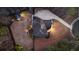 Aerial view showcases backyard with manicured lawn, deck, and pool for relaxing entertainment at 340 Housman Dr, Fayetteville, GA 30215