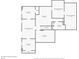 Unfinished basement floor plan with bedrooms, bathrooms, closets, and flex/entertainment rooms at 340 Housman Dr, Fayetteville, GA 30215