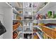Well-organized pantry with white shelving, baskets, and various appliances at 340 Housman Dr, Fayetteville, GA 30215