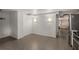 This basement features tile floors, recessed lighting, and a stainless-steel refrigerator at 591 E Morningside Ne Dr, Atlanta, GA 30324
