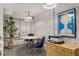 Cozy dining area featuring modern decor, including a white table and artwork at 591 E Morningside Ne Dr, Atlanta, GA 30324