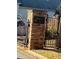 Highwood Park community entrance with brick columns and decorative gate, showing secure community access at 4155 Park Chase Dr, Atlanta, GA 30344