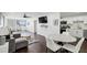 Bright open-concept living room with modern finishes and dining area with lovely city views at 215 Piedmont Ne Ave # 2201, Atlanta, GA 30308