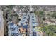 Aerial view of a peaceful residential area with neatly arranged homes, surrounded by trees and green spaces at 1535 Duluth Hwy # 1001, Lawrenceville, GA 30043