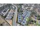 Aerial view showcasing the community layout, and proximity to nearby highways and amenities at 1535 Duluth Hwy # 1001, Lawrenceville, GA 30043