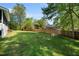 Lush, green backyard with a privacy fence, providing a secluded and peaceful environment at 3040 Wax Wing Nw Ct, Kennesaw, GA 30144