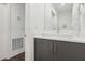 Stylish half-bathroom featuring a vessel sink and modern vanity at 1200 Ponce De Leon Ne Ave # A1, Atlanta, GA 30306