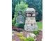 Stone entrance monument with the community name 