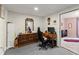Cozy office space featuring a wooden desk and a comfortable chair, perfect for working from home at 6040 Boulder Bluff Dr, Cumming, GA 30040
