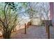 Fenced backyard area featuring a storage shed, offering a practical outdoor space at 746 United Se Ave, Atlanta, GA 30312