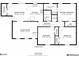 Detailed floor plan showcasing the layout and dimensions of the home's rooms at 3359 Mansfield Ln, Snellville, GA 30039