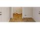 Hallway and laundry area featuring tile flooring and utility connections at 3359 Mansfield Ln, Snellville, GA 30039