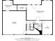 Floorplan layout of the below-ground first story of a home at 6334 Milo Dr, Austell, GA 30168