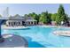 Expansive community pool with ample seating and well-maintained pool house, perfect for relaxing and entertaining at 525 Appalachian Pl, Canton, GA 30114