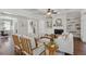 Beautiful living room with an open floor plan and fireplace is perfect for entertaining and relaxing at 3185 Casteel Ne Rd, Marietta, GA 30062