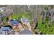 An aerial view of the property showcasing its lush surroundings and prime location within the neighborhood at 535 Cameron Manor Way, Atlanta, GA 30328