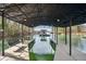 Covered boat dock showcasing serene waterfront views, plus a swing, creating a cozy spot for enjoying waterfront living at 7410 Fields Dr, Cumming, GA 30041