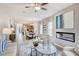 Inviting living room boasts a modern fireplace, ample natural light, and stylish furnishings at 112 Asher Dr, Carrollton, GA 30116