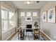 Stylish home office with soothing wall colors, contemporary decor and natural light at 112 Asher Dr, Carrollton, GA 30116