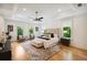 Spacious main bedroom featuring natural light, tray ceilings, and modern decor at 159 E Wesley Ne Rd, Atlanta, GA 30305