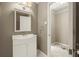 Cozy bathroom features a modern vanity, neutral paint, and access to additional storage space at 6 Westchester Sq, Decatur, GA 30030
