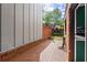 Cozy brick patio with privacy wall, ideal for outdoor entertaining at 6 Westchester Sq, Decatur, GA 30030
