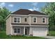 Charming two-story home with neutral siding, a manicured lawn, and a two-car garage at 106 Asher Dr, Carrollton, GA 30116