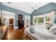 Spacious main bedroom with hardwood floors and sitting area at 3821 Teesdale Ct, Atlanta, GA 30350
