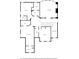 Second floor plan featuring 3 bedrooms, Gathering room, laundry, and two bathrooms at 3821 Teesdale Ct, Atlanta, GA 30350