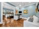 Cozy room with a wet bar adjacent to the main bedroom with a seating area at 3821 Teesdale Ct, Atlanta, GA 30350