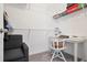 Walk-in closet includes a desk and chair for a private work area at 3260 Bennett Creek Ln, Suwanee, GA 30024