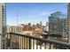 Open balcony with views of the city skyline at 855 Peachtree Ne St # 1906, Atlanta, GA 30308