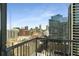 Expansive city views from the balcony at 855 Peachtree Ne St # 1906, Atlanta, GA 30308