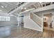 Basement with stairs and a partially finished bathroom area at 2242 Greencrest Ne Dr, Atlanta, GA 30345