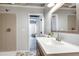 Updated bathroom featuring a new vanity, shower, and tiling at 2242 Greencrest Ne Dr, Atlanta, GA 30345