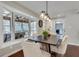 Cozy dining nook with a view of the screened-in porch at 2242 Greencrest Ne Dr, Atlanta, GA 30345