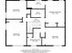 Second floor plan featuring primary bedroom, three bedrooms, and two full bathrooms at 2242 Greencrest Ne Dr, Atlanta, GA 30345