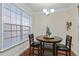 Cozy breakfast nook featuring a round table, two chairs, and natural light from a large window at 2591 Royston Dr, Duluth, GA 30097