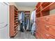 Spacious walk-in closet with custom shelving and ample storage at 1463 Bailey Farm Sw Dr, Marietta, GA 30064