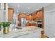 Modern kitchen with stainless steel appliances, granite countertops, and ample cabinet space at 1463 Bailey Farm Sw Dr, Marietta, GA 30064