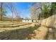 Large fenced backyard providing privacy and space at 2047 Boulderview Se Dr, Atlanta, GA 30316