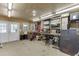 Large garage interior with lots of storage space, ideal for car, tools, and equipment at 5995 Lanier Heights Cir, Buford, GA 30518