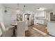 Bright eat-in kitchen with stainless steel appliances, granite countertops and white cabinets at 3171 Jessica Dr, Douglasville, GA 30135